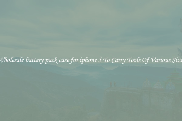Wholesale battery pack case for iphone 5 To Carry Tools Of Various Sizes