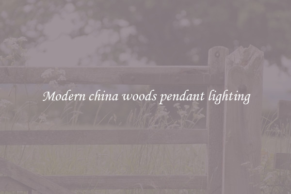 Modern china woods pendant lighting