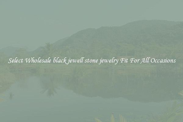 Select Wholesale black jewell stone jewelry Fit For All Occasions