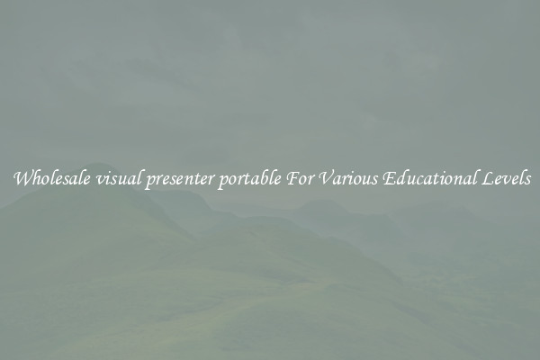 Wholesale visual presenter portable For Various Educational Levels