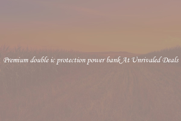 Premium double ic protection power bank At Unrivaled Deals