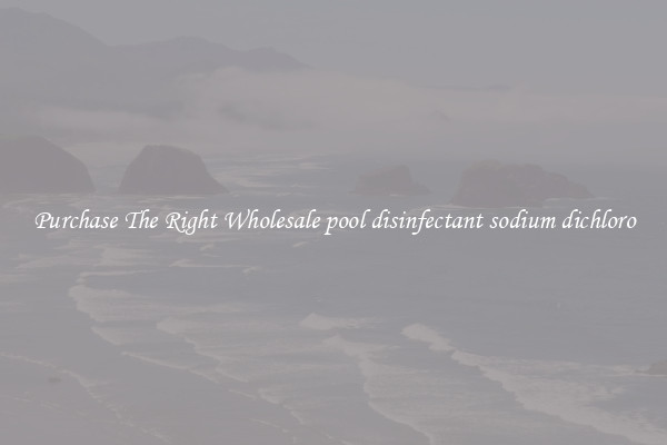 Purchase The Right Wholesale pool disinfectant sodium dichloro