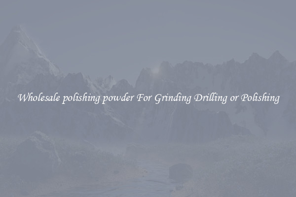 Wholesale polishing powder For Grinding Drilling or Polishing