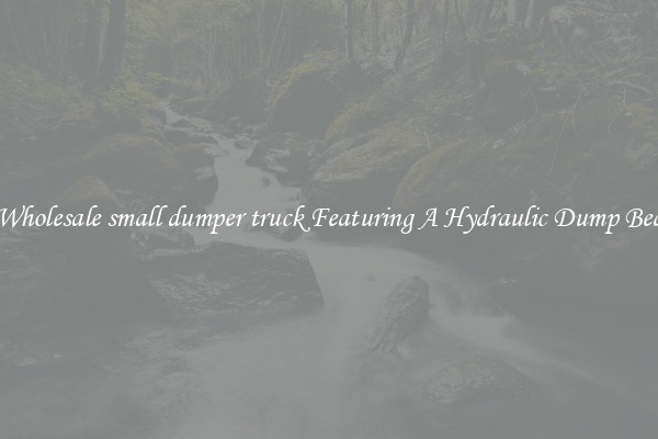 Wholesale small dumper truck Featuring A Hydraulic Dump Bed