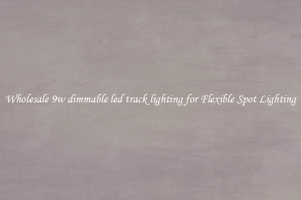 Wholesale 9w dimmable led track lighting for Flexible Spot Lighting