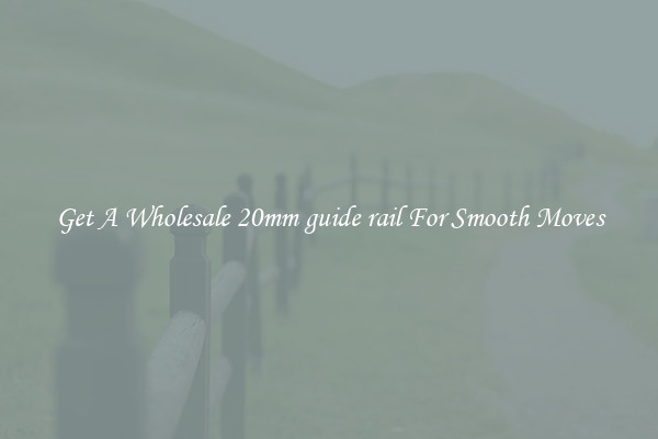 Get A Wholesale 20mm guide rail For Smooth Moves