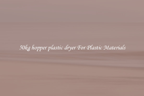 50kg hopper plastic dryer For Plastic Materials