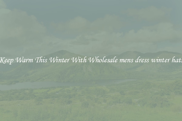 Keep Warm This Winter With Wholesale mens dress winter hats