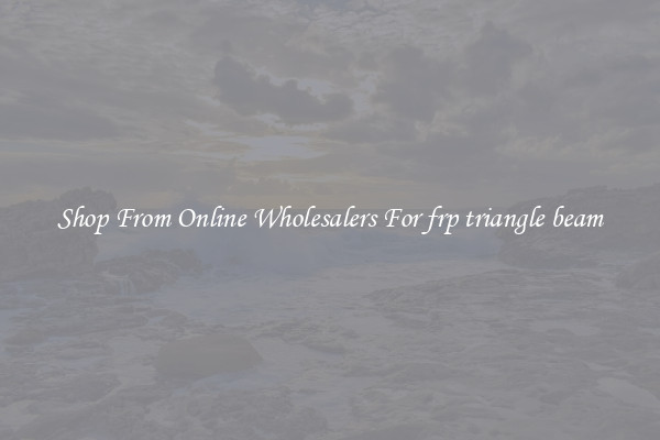 Shop From Online Wholesalers For frp triangle beam