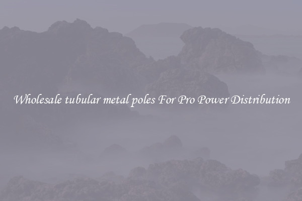 Wholesale tubular metal poles For Pro Power Distribution
