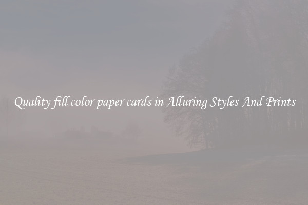 Quality fill color paper cards in Alluring Styles And Prints